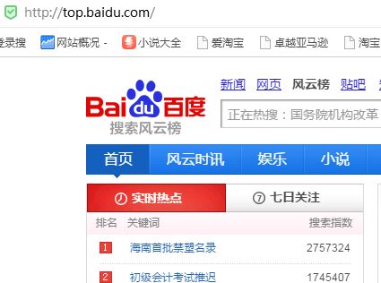 百度风云榜