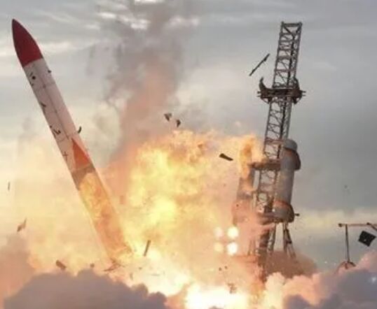 日本的火箭接二连三的炸